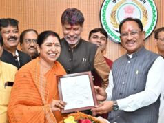 मुख्यमंत्री साय से नवनिर्वाचित राज्यसभा सदस्य लक्ष्मी वर्मा ने की सौजन्य मुलाकात