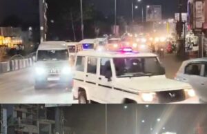 होली त्यौहार को दृष्टिगत रखते हुए थाना प्रभारी साजा एवं स्टाफ द्वारा पैदल फ्लैग मार्च पेट्रोलिंग