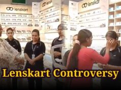 राजधानी में हिंदू संगठन ने लेंसकार्ट का चश्मा तोड़कर किया विरोध, शॉप के भीतर घुसकर कर्मचारियों को लगाया टीका
