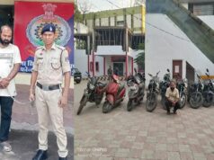 वाहन चोर निकला बीटेक डिग्रीधारी, रायुपर के 8 थानों में है अपराध दर्ज, 11 मोटरसाइकिल जब्त