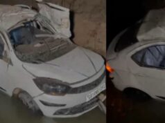 तेज रफ्तार का कहर: कवर्धा में कार फोक नदी में गिरी, 4 की मौके पर मौत