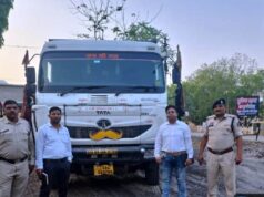 रेत के अवैध परिवहन पर बड़ी कार्रवाई, 6 हाइवा और 3 ट्रैक्टर जब्त