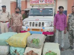 1.14 करोड़ का गांजा जब्त: सब्जी के खाली कैरेट के पीछे छिपाकर की जा रही थी तस्करी, दो तस्कर गिरफ्तार