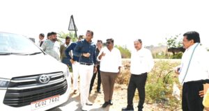 निर्माणाधीन राष्ट्रीय राजमार्ग 130ए का पीडब्लूडी सचिव मुकेश कुमार बंसल ने किया निरीक्षण