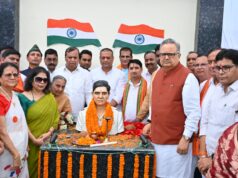भाटापारा में गौरव का दिन:विधानसभा अध्यक्ष डॉ. रमन सिंह ने किया छत्तीसगढ़ महतारी और शहीद खोण्डे की प्रतिमा का अनावरण