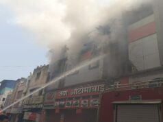 रायपुर में भीषण आग! MG रोड स्थित ऑटोमोबाइल शॉप धू-धू कर जली