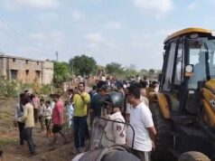 आधी रात से एक्शन! हजार पुलिस जवानों की मौजूदगी में नकटी गांव में चला बुलडोजर