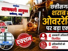 शराब ओवररेटिंग पर बड़ा एक्शन: 4 आबकारी उपनिरीक्षक सस्पेंड, 8 को नोटिस