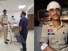 BJP के कांग्रेस भवन घेराव में जमकर हंगामा, पुलिसकर्मियों पर चोटें; कमिश्नर ने अस्पताल पहुंचकर जाना हाल