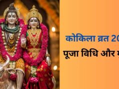 आज है कोकिला व्रत! सुहाग-सौभाग्य और योग्य वर की कामना के लिए ऐसे करें पूजा, जानें सबसे शुभ मुहूर्त