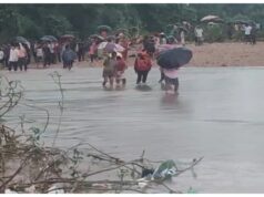 घोंघा नदी में अचानक आया तेज बहाव, घर लौट रहे तीन बच्चे बहे; एक का शव मिला, दो अब भी लापता