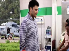 इंद्रावती पार माड़ में बाढ़ के बीच फंसे 6 कर्मचारी, प्रशासन ने कराया एयरलिफ्ट; सभी सुरक्षित