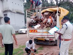 दंतेवाड़ा में 10.680 टन चोरी का लोहा बरामद, पिकअप समेत 2 गिरफ्तार