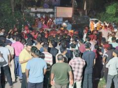 रामानुजगंज में गणेश विसर्जन के बीच विवाद, DJ बंद कराने पर समिति ने घेरा थाना