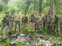 बीजापुर में फिर मिला माओवादी डंप, जंगल में जमीन के नीचे छिपाए थे हथियार और विस्फोटक