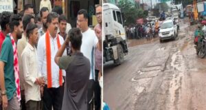NH-30 पर पानी और गड्ढों का ‘जाम’! अचानक रुके डिप्टी CM विजय शर्मा, मौके पर लिया जायजा