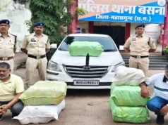 इनोवा कार में भरकर ले जा रहे थे 66 लाख का गांजा, रास्ते में पुलिस ने दबोचा; दो आरोपी गिरफ्तार
