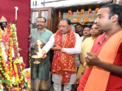 CM साय ने मां काली और मां दुर्गा की पूजा-अर्चना की, प्रदेश की खुशहाली के लिए मांगा आशीर्वाद