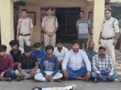 जांजगीर-चांपा के कटरा जंगल में पुलिस की बड़ी रेड, जुए के फड़ से 9 आरोपी गिरफ्तार
