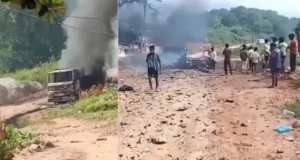 आंध्र प्रदेश में सड़क निर्माण के दौरान विस्फोट, चालक समेत 5 लोगों की मौत