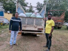 देवभोग में 40 बोरी धान जब्त, ओडिशा से परिवहन के दौरान पकड़ी गई पिकअप