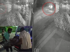बीच सड़क पर लेट गया युवक, कुछ सेकेंड बाद तेज रफ्तार वाहन ने कुचला; धमतरी में हादसा CCTV में कैद