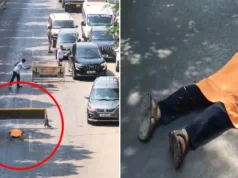 तेज रफ्तार ट्रक ने ली एक व्यक्ति की जान, हादसे के बाद चालक फरार; नेशनल हाईवे पर जाम